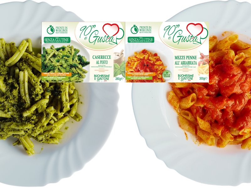 Primi Piatti a Base Pasta - Caserecce al pesto, Mezze penne all'arrabbiata